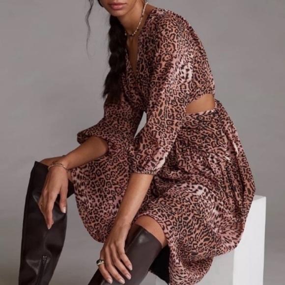 ANTHROPOLOGIE Ranna Gill Cutout Midi Dress - Picture 7 of 14